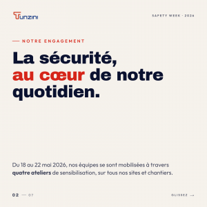 Message Safety Week 2026 TUNZINI la sécurité au cœur du quotidien