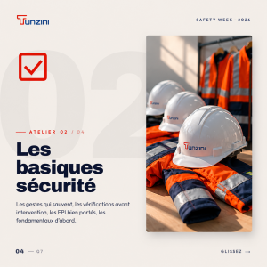 Équipements de protection individuelle casque et vêtements haute visibilité TUNZINI